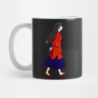 Anime girl walking Mug